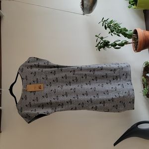 Fluffy Co / Wavy Matter casual palm tree mod dress with pockets